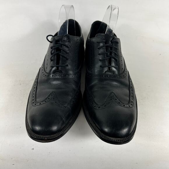 Cole Haan Air Madison Oxfords Mens 10.5 Black Leather Lace Up Dress Shoes C11435 main image 8